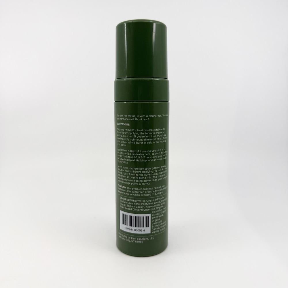 ELAN PURE Natural Tanning Foam 6oz Natural Tanning Foam New Fragrance Free Clean - Picture 2 of 2